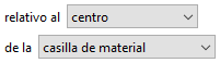 Opciones de colocación de línea.