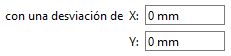 Desplazar colocación de rectángulo.