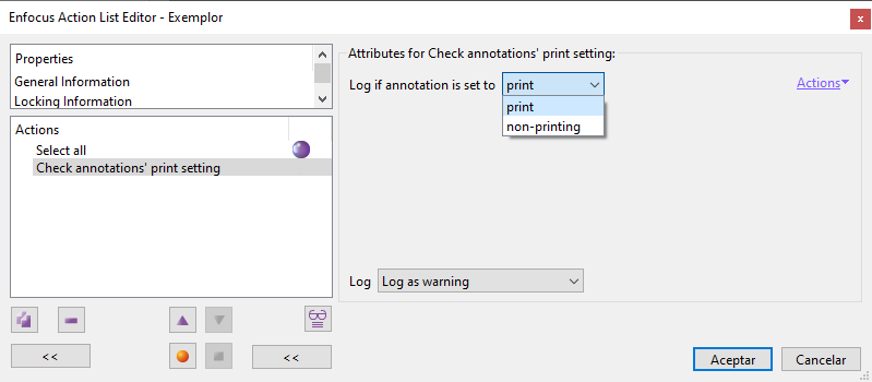 Check annotations' print setting